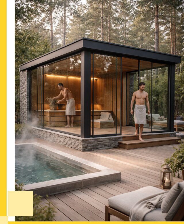 Стеклянные бани и двери в Новодвинске от 460215 р. | ЭриданНвд