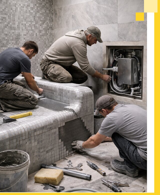 Проекты хамамов под ключ в Новодвинске и дизайн и строительство