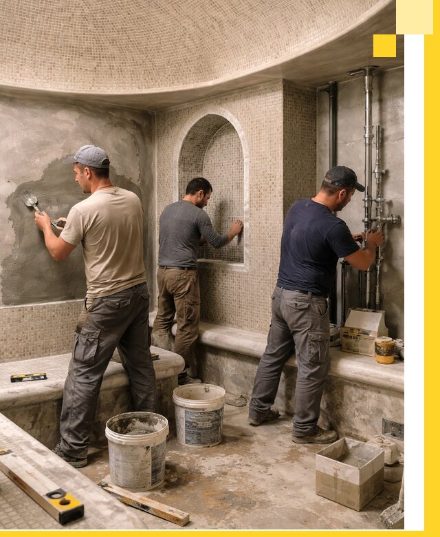 Профессиональный монтаж хамамов под ключ в Новодвинске с гарантией