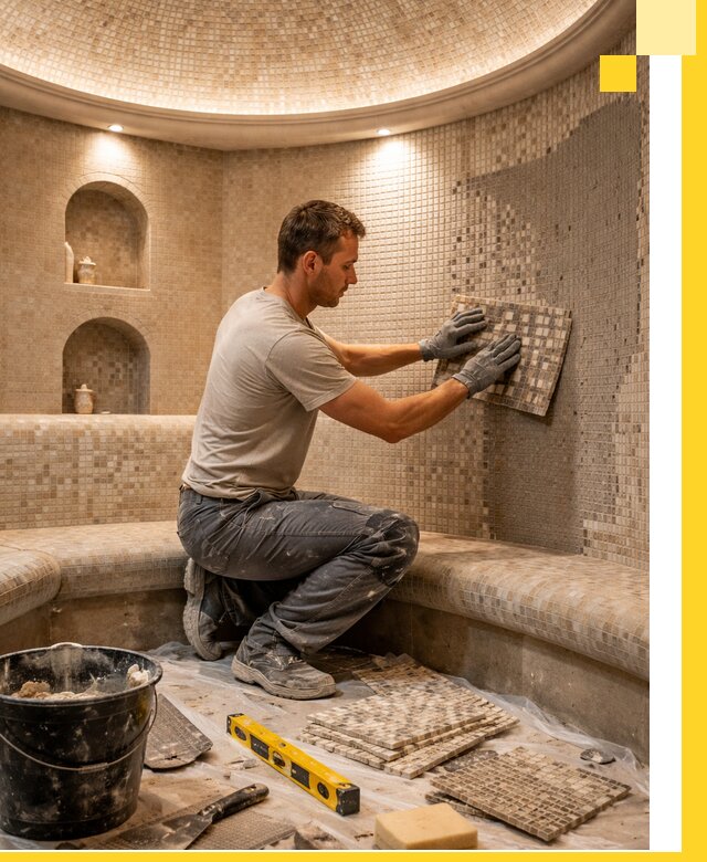 Устройство и монтаж домашнего хамама под ключ в Новодвинске