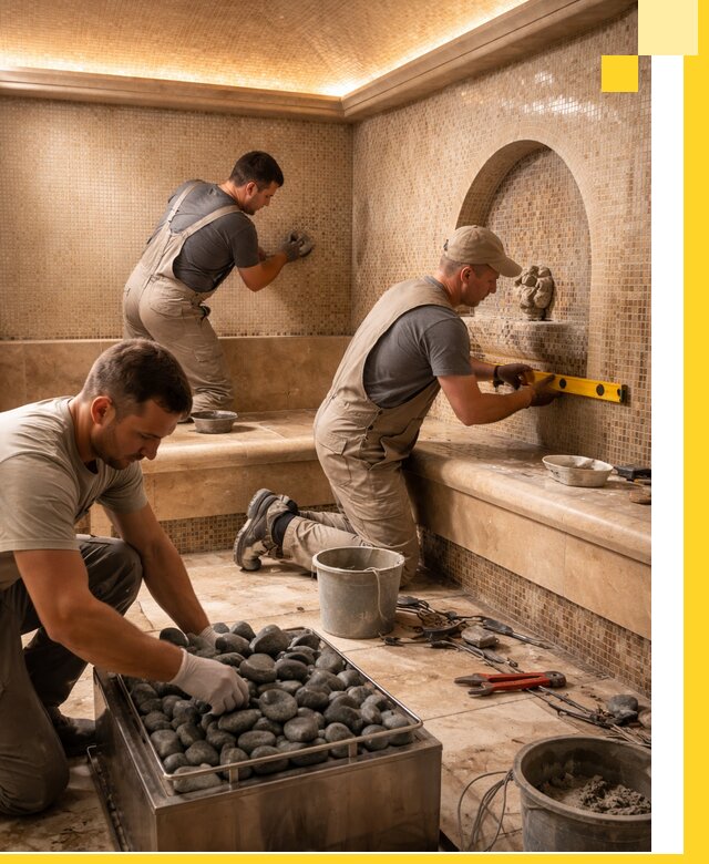 Проектирование и строительство хамама и сауны в Новодвинске