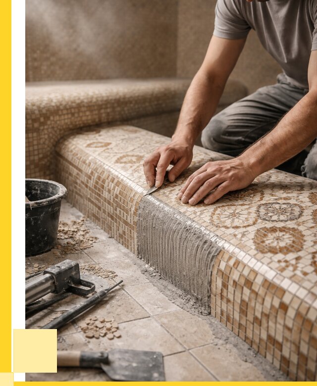 Плитка для хамама под ключ в Новодвинске от 3579 р. | ЭриданНвд