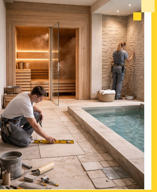 Комплексный дизайн и отделка интерьеров SPA под ключ в Новодвинске